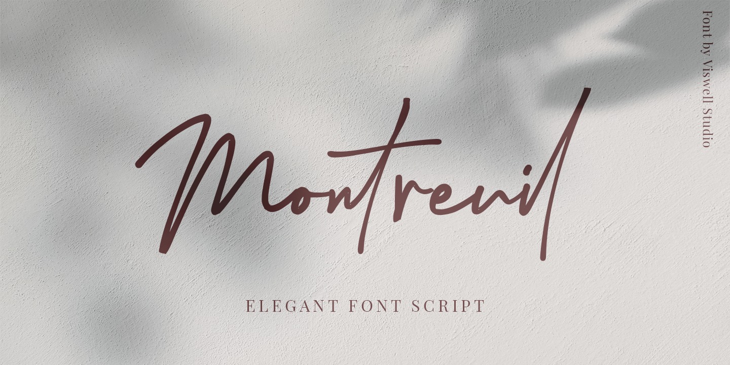 Montreuil Regular Font preview